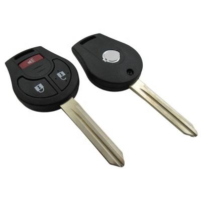 China New Quality ABS+Metal 2+1 Button Remote Key Shell For Nisan Key Shell Nisan Cube Juke NV200 NV2500 NV350 Urvan NV3500 Rogue Key for sale