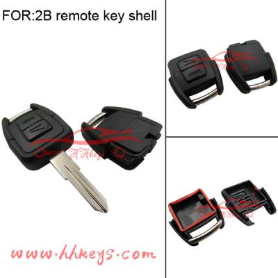 China Car Plastic Accessories Remote Key Shell Case For OPEL VAUXHALL Vectra Zafira Omega Astra 2 Button for sale