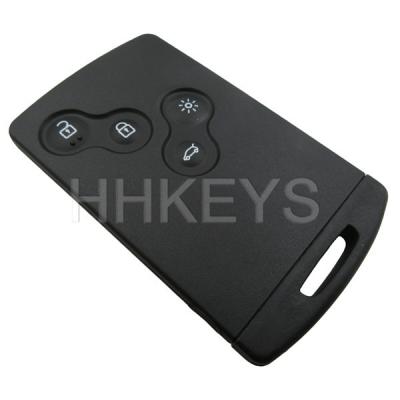 China Plastic+Metal Smart Card Shell Of 4 Buttons For Car Key Replacement for sale