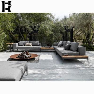 China Modern Outdoor Patio Sofa Set Leisure Living Room Sofa Set Italian Luxury L-shaped Courtyard Hotel Villa Garden Sofa Set for sale