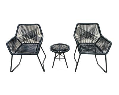 China Modern Cheap Modern Rattan Furniture Garden Set Waterproof Durable 2 Seat Wicker Furniture Dining Set for sale