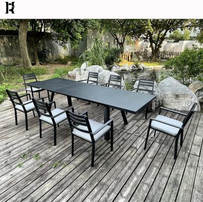 China Modern Folding Table For Events Space Saving Furniture Indoor Outdoor Multifunctional Aluminum Retractable Dining Table Sets for sale