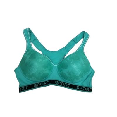 China OEM beauty back bra fancy bras jacquard spandex viable yoga plus size women bra for sale