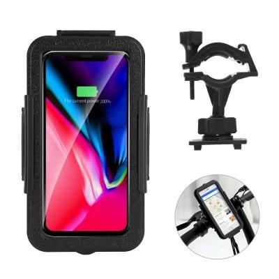 China 2021 New Cycling Bike Phone Holder Cell Phone Case GPS Holder Bicycle Bag Motorcycle Front Bracket 150*85*25mm for sale