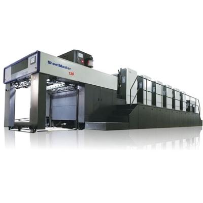 China Low Price High Efficiency XJ130 Printing Machine Five Colors Full Sheet Offset Press for sale