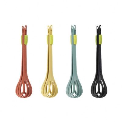 China Sustainable Multifunctional creative baking kitchen gadget  Egg Beater Doubles As A Food dual-purpose food holder nylon  whisk for sale