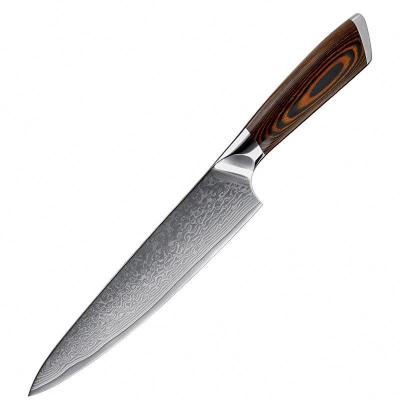 China Sustainable 8.5 inch high-end Japanese damascus steel kitchen chef knife for sale