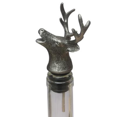 China Factory Sustainable Menagerie Deer Shape Wine Aerator Pourer Animals Wine Pourer Directly For Bar Accessories for sale