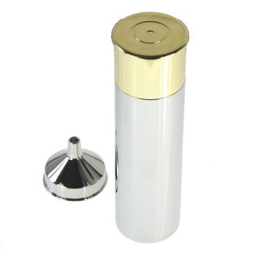 China Vial of Viable Firearm Bullet Cartridge Shaped Vacuum Flask with Funnel for sale