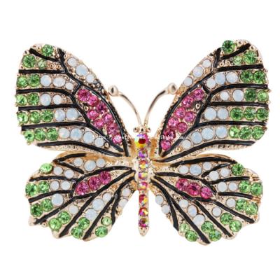 China Fabric Decoration 2021 Hot Sale Popular Style Butterfly Brooches And Factory Wholesale Mixed Color Jewelry Butterfly Brooch Pin For Garment for sale