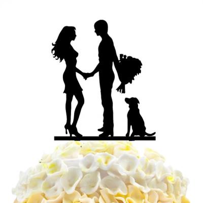 China Wholesale Acrylic Cake Wedding Topper Cake Decoration For Cake Acrylic Cake Topper Topper for sale