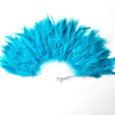 China Marry fans good quality colorful stage girl belly dance feather hand props for sale