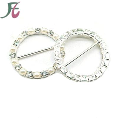 China Wholesale nickel free rhinestone buckles and pearl buckles for fabric accessory for sale