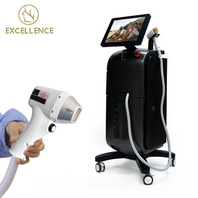 China Whitening Professional 808nm Diode Laser Alexandrite Hair Removal Machine 3 Wavelength 808 755nm 1064nm Trio Laser Hair Removal for sale