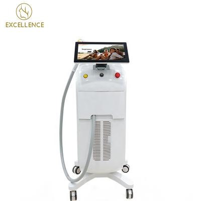 China Whitening Power Diode Laser Hair Removal Wavelength 600W Diode Laser Hair Removal Spot 40 Million Shot for sale