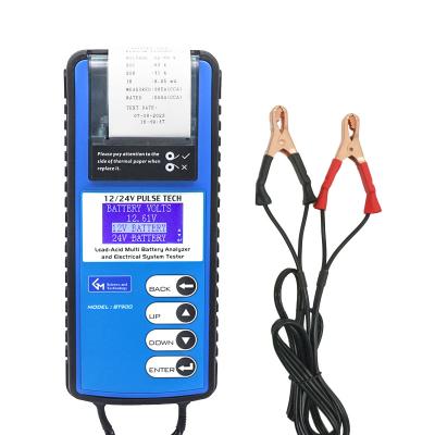 China Universal 12v 24v Car Battery Tester Lead Acid Battery Analyzer BT900 Start Type Battery Tester Start Charging System Test With Printer for sale