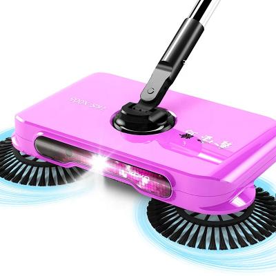 China Hotel Sweeper Cordless Manual Sweep Mopping 2 in 1 with LED for sale