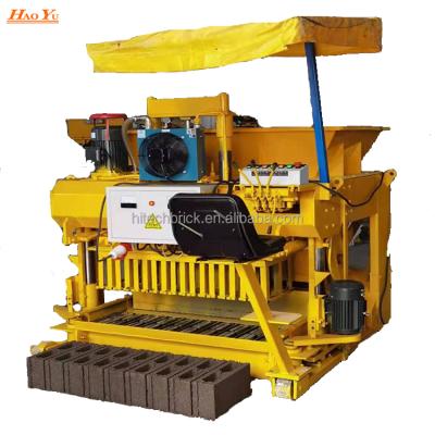 China Building Material Shops Best Sell Mobile Concrete Hollow Block Making Machine 6-25 For Sale for sale