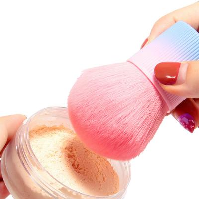 China New Large Makeup Powder Brush Long Lasting Loose Single Mushroom Shaped Powder Foundation Brush for sale