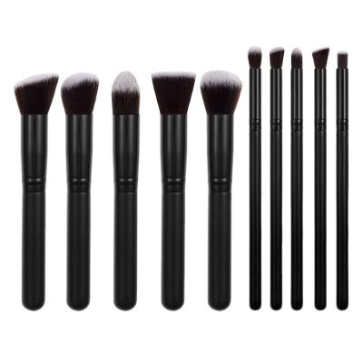 China Professional Durable 10pcs Foundation Brush Kit Private Label Makeup Brush Set for sale