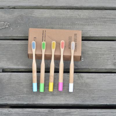 China Wholesale Light And Comfortable Biodegradable Eco Friendly Kids Bamboo Toothbrush Handle For Kids for sale