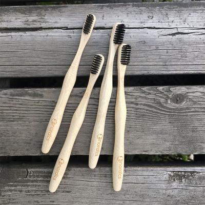 China Wholesale cheap nano charcoal bamboo toothbrush light and comfortable handle 100% biodegradable for sale