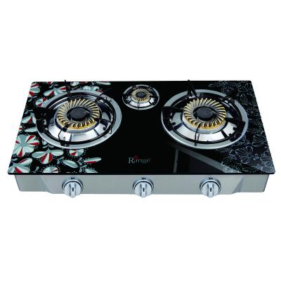 China Luxury tempered glass gas cooker with competitive price and gorgeous design for sale