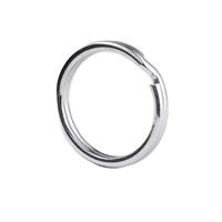 China Wholesale Promotion Gift Round Edge Style 15mm Metal Rings Nickel Plated Steel Split Keychain For DIY Key Chain Accessories for sale