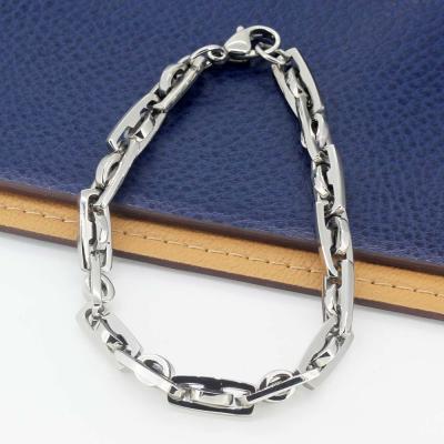 China Simple Fashion Stainless Steel Bracelet Accept Custom Design MB0017 for sale