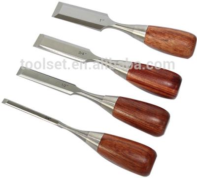 China Solid Wood Handle Wood Carving Rose Wood Hand Woodworking Hoppy Chisel High Quality Set Of New Chisel Items for sale