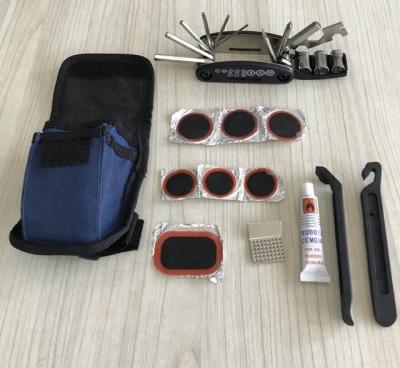 China Easy carry out for DIY repairing bicycle tire repairing tool kit bag for sale