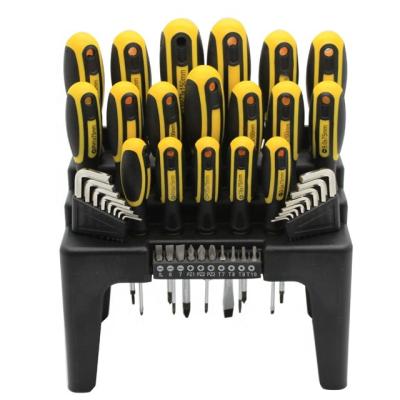 China Household 43pcs Plastic Frame Organized Screwdriver Set for sale