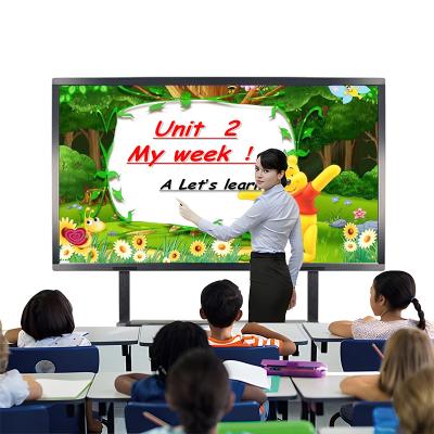 China 55 Inch LCD Smart Class Interactive Whiteboard Touch Boards Smart Whiteboard 75inches for sale