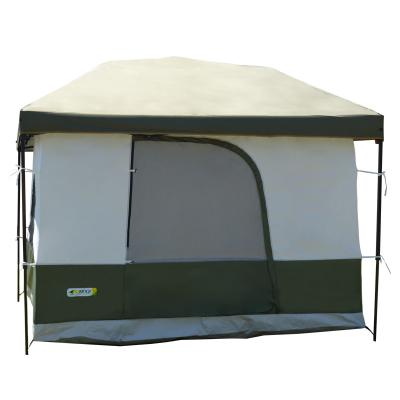 China Straight Bracing Type Camping Family Tent 3*3M Outdoor Tourist Backrest Instant Gazebo Tent for sale