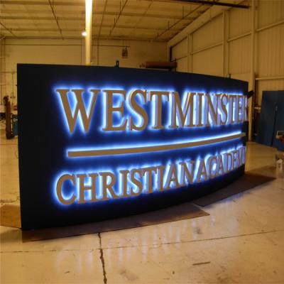 China YIYAO LED Business Indoor Outdoor Large Halo Lit Signage Waterproof Backlit Commercial Sign for sale