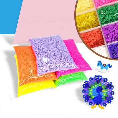 China Hot Selling Modern 2.6 Mm Beads Kids Educational Ironing Toys 72 Colors Melt Beads Mini Perler Beads In Bulk for sale