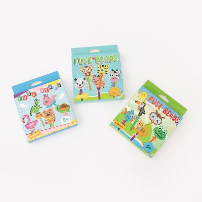 China Modern Hot Sale Eco-Friendly EVA Diy Educational Toys Animal Non-Toxic Fuse Beads With Sticks And Ribbon for sale