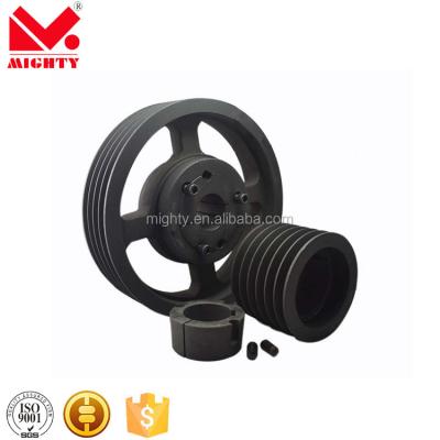 China Factory Blacklash SPB 4 Splines V Belt Pulley Low Cast Iron 160mm Diameter for sale