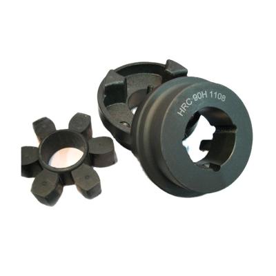 China Hotels Black Oxide HRC 90B Cast Iron Coupling With Rubber Insert for sale