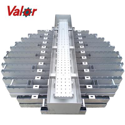 China Construction worksÂ   Metal Tower Internals Channel Type Liquid Dispenser For Distillation Tower for sale