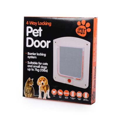 China Viable Hot Sale Pet Products Intelligent Automatic Lock Lockable Pet Door for sale