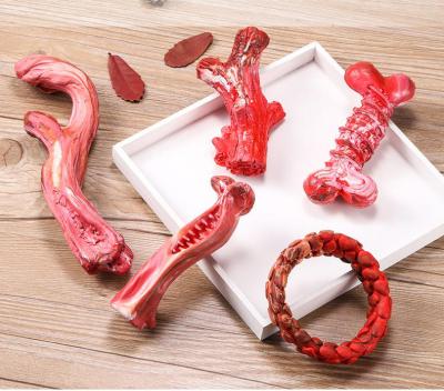 China Sustainable Dog Chew Toys Non-Toxic Natural Rubber Durable Dog Toys Teething Rubber Breed Meat Dog Toys for sale