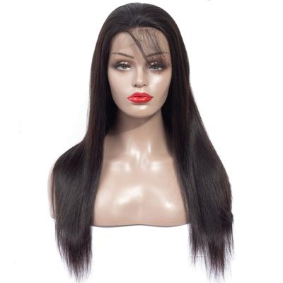 China Brazilian Straight Full Cuticle Glueless HD Virgin Hair Lace Wig With Baby Hair, 100% Virgin Hair Full Lace Wig For Black Wome for sale