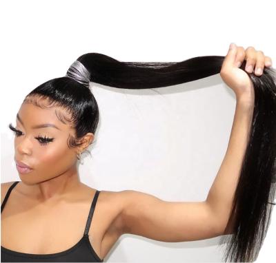 China 100% Straight Unprocessed Human Hair Full Wig, Brazilian Glueless Full Lace Human Hair Wig, Natural Human Hair Lace Wig For Black Women for sale