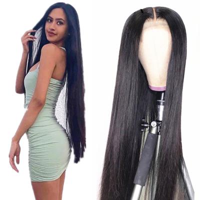 China Straight Transparent Human Hair Wigs For Lace Color Women, 13x4 Full Lace Frontal Wig Wholesale HD Transparent Lace Wig Vendor for sale