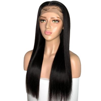 China Wholesale Brazilian Straight Swiss Lace Front Wig, Virgin Glueless HD Lace Hair 10A Wigs for sale