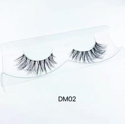 China Wholesale Clear Mink Strip Eyelash Natural Eyelashes 3D Mink Lashes 25MM for sale