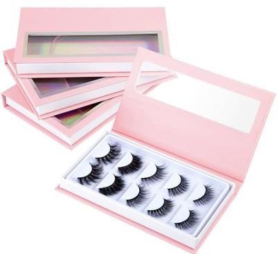 China 4 Pack High Quality Wholesale Rhinestone Empty Lashbox Wick Boxes Packaging Customized Empty Wick Boxes Eyelash Packaging Box for sale