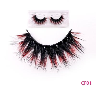 China New design 18mm silk eyelash strips wholesale colored 3d 8d silk private label lashes for sale