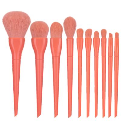 China 2021 10 Pcs High Quality High Quality Logo Profesional Makeup Small Quantity Private Brush for sale